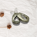 Molten Silver Ovals Earrings