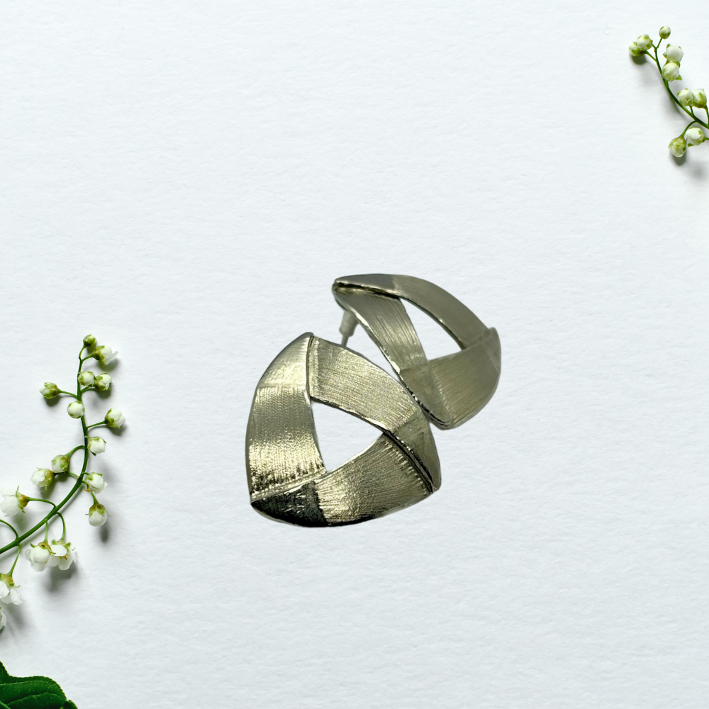 Geometric Weave Earrings